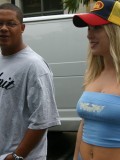 Amateur Threesome of Two Blondes Tag Teaming One Lucky Black Dude 02